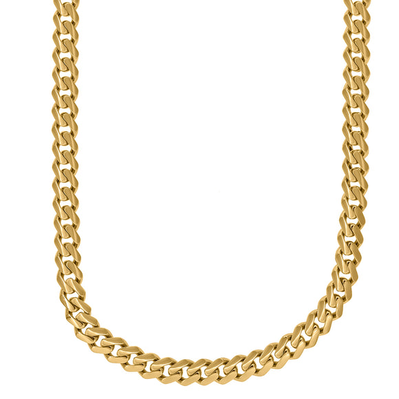 10kt Yellow Gold Unisex Turkish Hollow Miami Cuban Chain 9mm 18