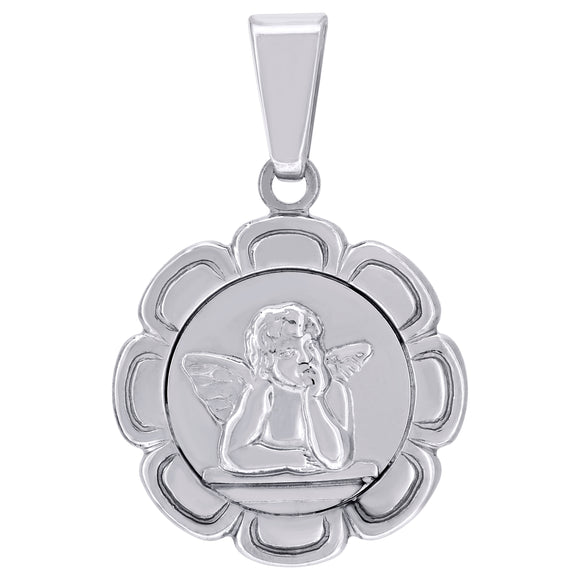 925 Sterling Silver Unisex Religious Angel Raphael Charm Pendant