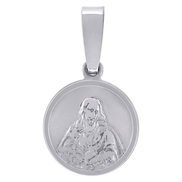 925 Sterling Silver Mens Jesus Religious Charm Pendant