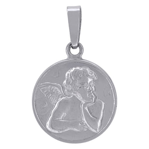 925 Sterling Silver Unisex Religious Angel Raphael Charm Pendant