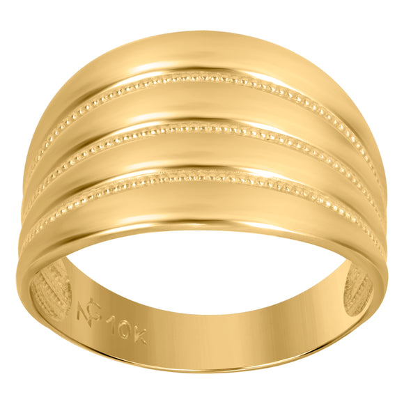 10Kt Yellow Gold Womens Fashion Rings