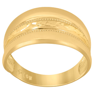 10Kt Yellow Gold Womens Fashion Rings