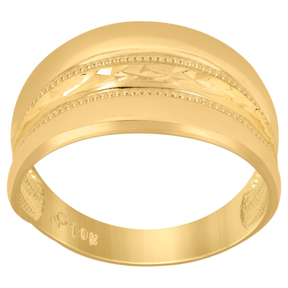 10Kt Yellow Gold Womens Fashion Rings