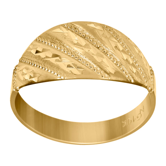 10Kt Yellow Gold Womens Fashion Rings