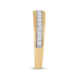 10kt Yellow Gold His Hers Round Diamond Matching Wedding Set 1-1/5 Cttw