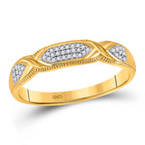 10kt Yellow Gold His Hers Round Diamond Cluster Matching Wedding Set 1/3 Cttw