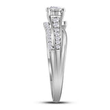 14kt White Gold Round Diamond Solitaire Bridal Wedding Engagement Ring 1/2 Cttw