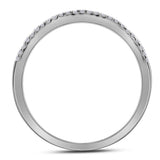 14kt White Gold Princess Diamond Bridal Wedding Ring Band Set 1 Cttw