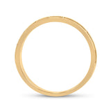 14kt Yellow Gold Mens Round Diamond Wedding Band Ring 1/2 Cttw