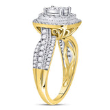 14kt Yellow Gold Round Diamond Solitaire Bridal Wedding Engagement Ring 1 Cttw
