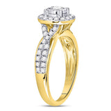 14kt Yellow Gold Round Diamond Solitaire Bridal Wedding Engagement Ring 3/4 Cttw