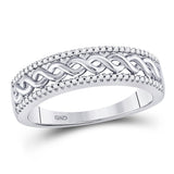 10kt White Gold His Hers Round Diamond Cluster Matching Wedding Set 5/8 Cttw