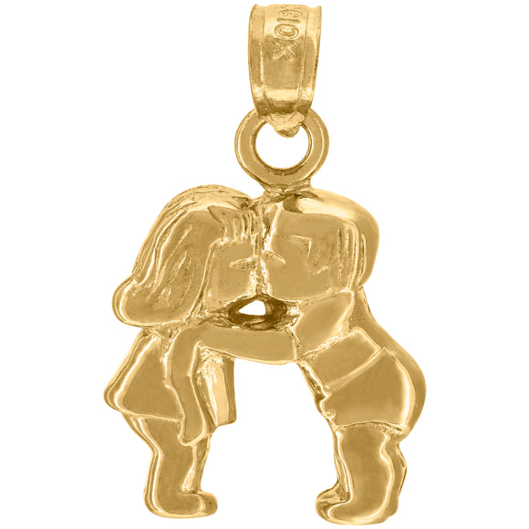 10kt Yellow Gold Baby Girl Boy Twin Charm Pendant