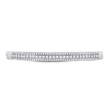 14kt White Gold Womens Round Diamond Bangle Bracelet 1-7/8 Cttw