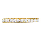 14kt Yellow Gold Womens Round Diamond Wedding Machine-Set Band 1/2 Cttw