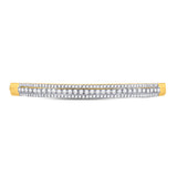 14kt Yellow Gold Womens Round Diamond Bangle Bracelet 1-7/8 Cttw