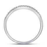 10kt White Gold Round Diamond Bridal Wedding Ring Band Set 1/2 Cttw