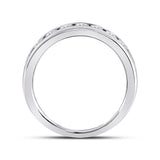 14kt White Gold Womens Round Diamond Eternity Wedding Band 2 Cttw