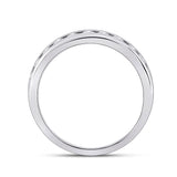 14kt White Gold Womens Round Diamond Eternity Wedding Band 1-1/2 Cttw