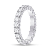 14kt White Gold Womens Round Diamond Classic Eternity Ring 2-1/3 Cttw