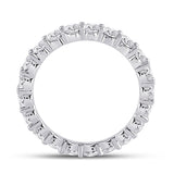 14kt White Gold Womens Round Diamond Classic Eternity Ring 2-1/3 Cttw