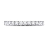 14kt White Gold Womens Round Diamond Eternity Wedding Band 1 Cttw