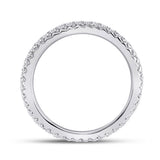 14kt White Gold Womens Round Diamond Eternity Wedding Band 5/8 Cttw