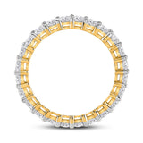 14kt Yellow Gold Womens Round Diamond Eternity Wedding Band 2 Cttw Size 8
