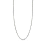 14kt White Gold Womens Round Diamond Cluster Fashion Necklace 10 Cttw