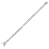 14kt White Gold Womens Round Diamond Tennis Bracelet 4-1/3 Cttw