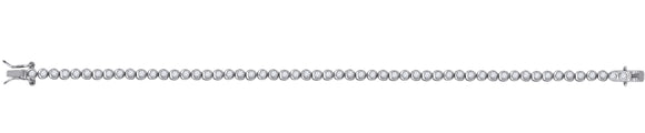 925 Sterling Silver Women Cubic Zirconia Fancy Link Bracelet