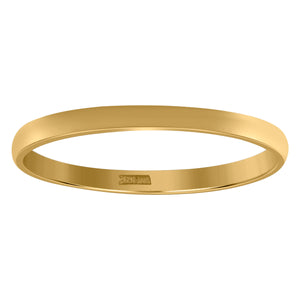 10Kt Yellow Gold Unisex 2mm Regular-Fit Wedding Band Ring Size 5