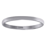 10Kt White Gold Unisex 3mm Regular-Fit Wedding Band Ring Size 6