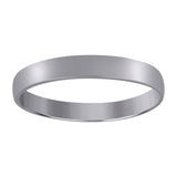 10Kt White Gold Unisex 3mm Regular-Fit Wedding Band Ring Size 11