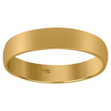 10Kt Yellow Gold Unisex 4mm Regular-Fit Wedding Band Ring Size 6
