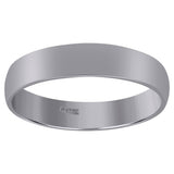 10Kt White Gold Unisex 5mm Regular-Fit Wedding Band Ring Size 8