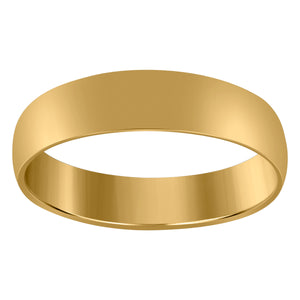 10Kt Yellow Gold Unisex 6mm Regular-Fit Wedding Band Ring Size 7