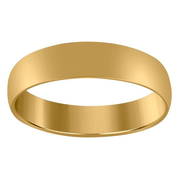 10Kt Yellow Gold Unisex 6mm Regular-Fit Wedding Band Ring Size 7