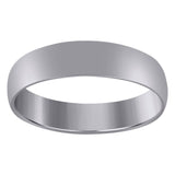 10Kt White Gold Unisex 5mm Regular-Fit Wedding Band Ring Size 11