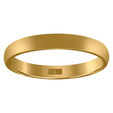 10Kt Yellow Gold Unisex 3mm Comfort-Fit Wedding Band Ring Size 12