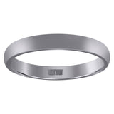 10Kt White Gold Unisex 3mm Comfort-Fit Wedding Band Ring Size 13