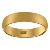 10Kt Yellow Gold Unisex 5mm Comfort-Fit Wedding Band Ring Size 5