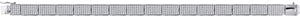 925 Sterling Silver Unisex Micropave Cubic Zirconia Cuban Link Bracelet