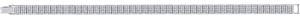 925 Sterling Silver Unisex Micropave Cubic Zirconia Cuban Link Bracelet