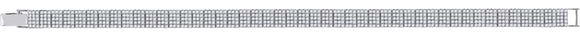 925 Sterling Silver Unisex Micropave Cubic Zirconia Cuban Link Bracelet