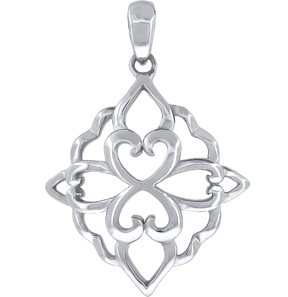 925 Sterling Silver Womens Fashion Charm Pendant