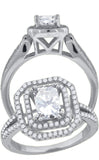 925 Sterling Silver Womens Oval Cubic-Zirconia Fashion Ring Size 6