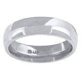 14kt White Gold Unisex Dome Polished Comfort-fit 5mm-Size 13 Wedding Engagement Band Ring