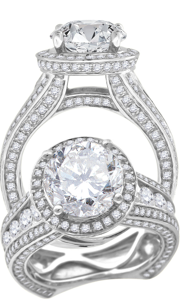 925 Sterling Silver Womens Cubic Zirconia Engagement Ring Size 6