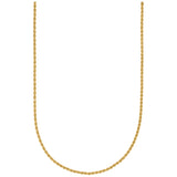 10kt Yellow Gold Unisex Solid Rope Chain 2.5mm 22"